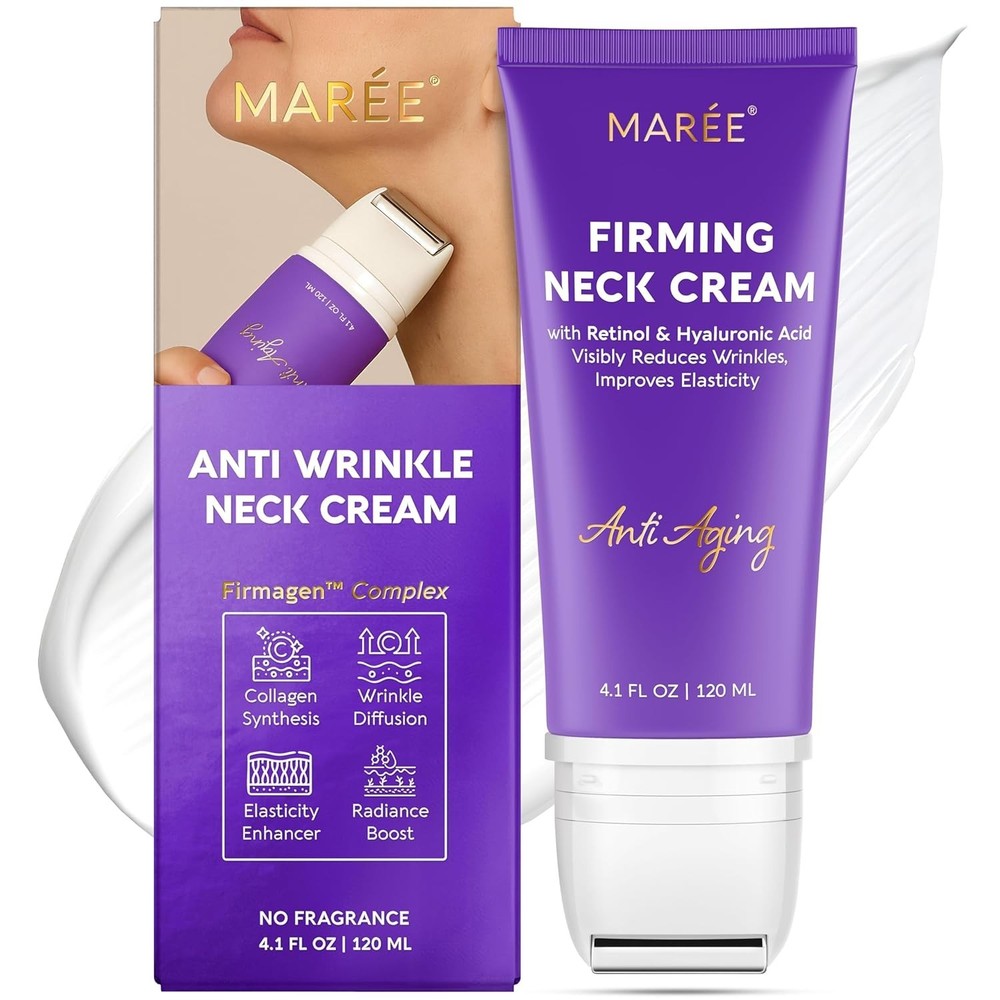 MAREE Neck Cream with Face Roller – Neck Creams For Tightening and Firming
