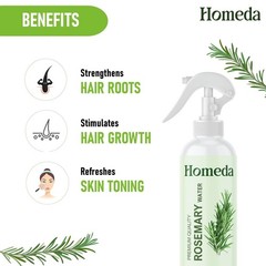 Homeda Rosemary Water Spray for Hair Growth 6.76 Fl Oz (Pack of 1), Clear