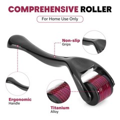 3 Pairs Derma Roller – 0.25mm & 0.50mm & 1.50mm / 540 Scar Titanium Microneedle