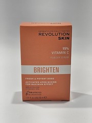 Revolution Skin 15% Vitamin C Powder Serum Brighten Vegan Cruelty Free 1.01oz