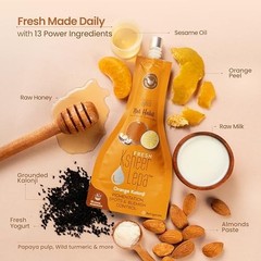 Nat Habit Orange & Kalonji Ksheer Face Pack 40g | Herbal Powder for Skin Glow