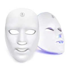 LED Red Light Therapy Mask Face Neck Skin Care Wearable USB Rechargeable Beauty