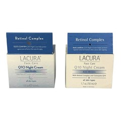 Lot of 2 Lacura Q10 Anti-Wrinkle Night Face Cream Made In Germany New Sealed