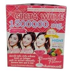 Gluta White Supreme 1500000 mg High Glutathione Punch Drink Powder Anti-Aging
