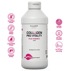 COLLAGEN LIQUID & BIOTIN Perfect formula for skin care and beauty 48 OZ +60 Cap