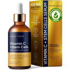 Vitamin C Face Serum Stem Cells Hyaluronic Acid Aloe Vera Vitamin E Anti Aging