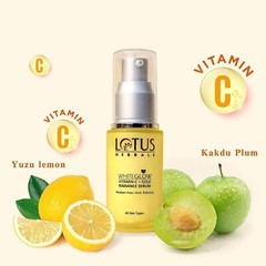 Lotus Herbals Whiteglow Vitamin C And Gold Radiance Face Serum, 30ml, Yellow