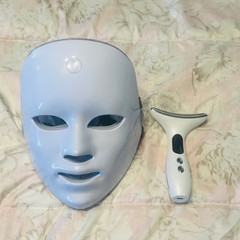 LED Face Mask & VitaLift RF Neck Device Infrared Light Therapy Mask
