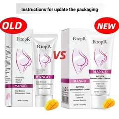 2 Pack Hip Lift Up Cream Butt Buttock Booty Enhancer Bigger Enlargement Massage