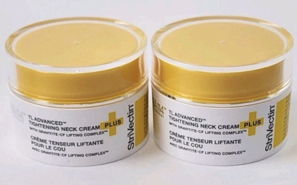 Strivectin TL advanced Neck Tightening Cream plus NIA114 1oz NEW No Box 2 Pack