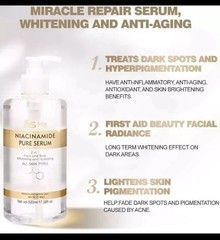 Ashley Shine NIACINAMIDE Pure Serum for Face and Body 520ml 17.5oz Fast Ship US