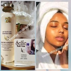 2pcs. Lait Selfie 24h Booster Tone Lotion, & Facial Cream 💯 AUTHENTIC