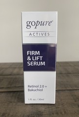 goPure Actives Firm & Lift Serum 1 fl. oz. Face Serum Retinol 2.0 + Bakuchiol