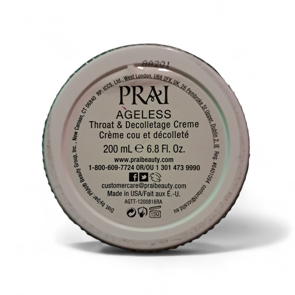 PRAI AGELESS Throat & Decolletage Creme, 6.8 fl. oz. / 200 ml. , NEW/SEALED
