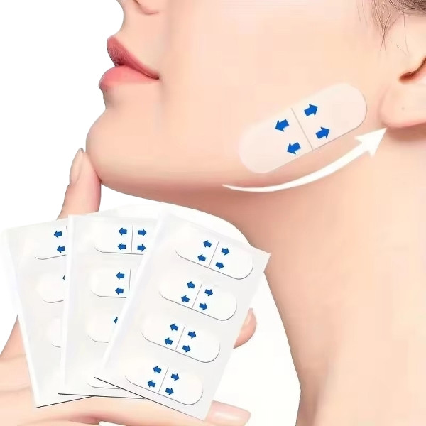 120PCS Invisible Face Lifter Tape Instant Face Lift Tape Double Chin Wrinkles