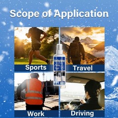 Cooling Spray 120ml Non-Sticky Hydrating Spray Cooling Mist for Travel