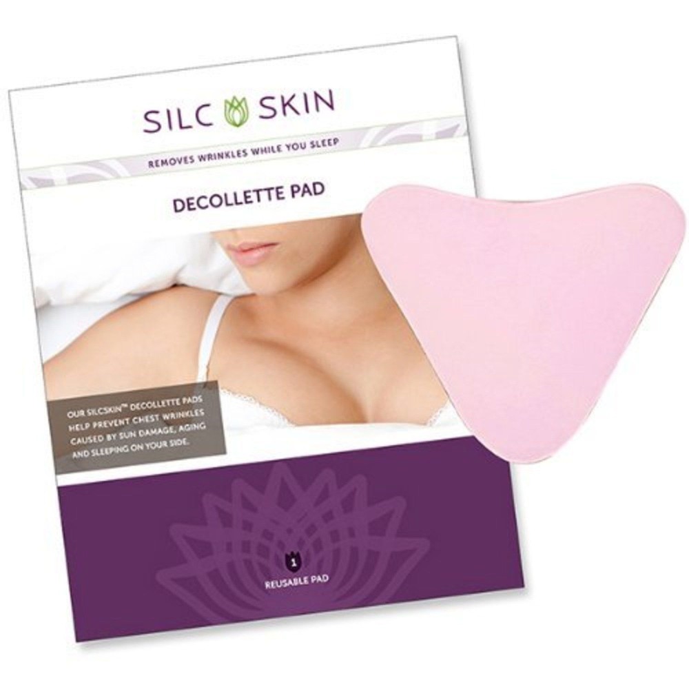SilcSkin Silicone Decollette Pads Chest Wrinkles Prevention Anti-Aging Product