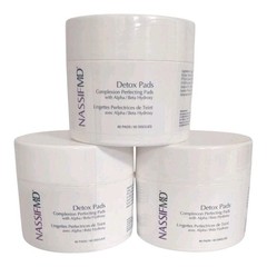 NassifMD Detox Pads Complexion Perfecting-3 Piece 60 count 180 Pads-New Sealed