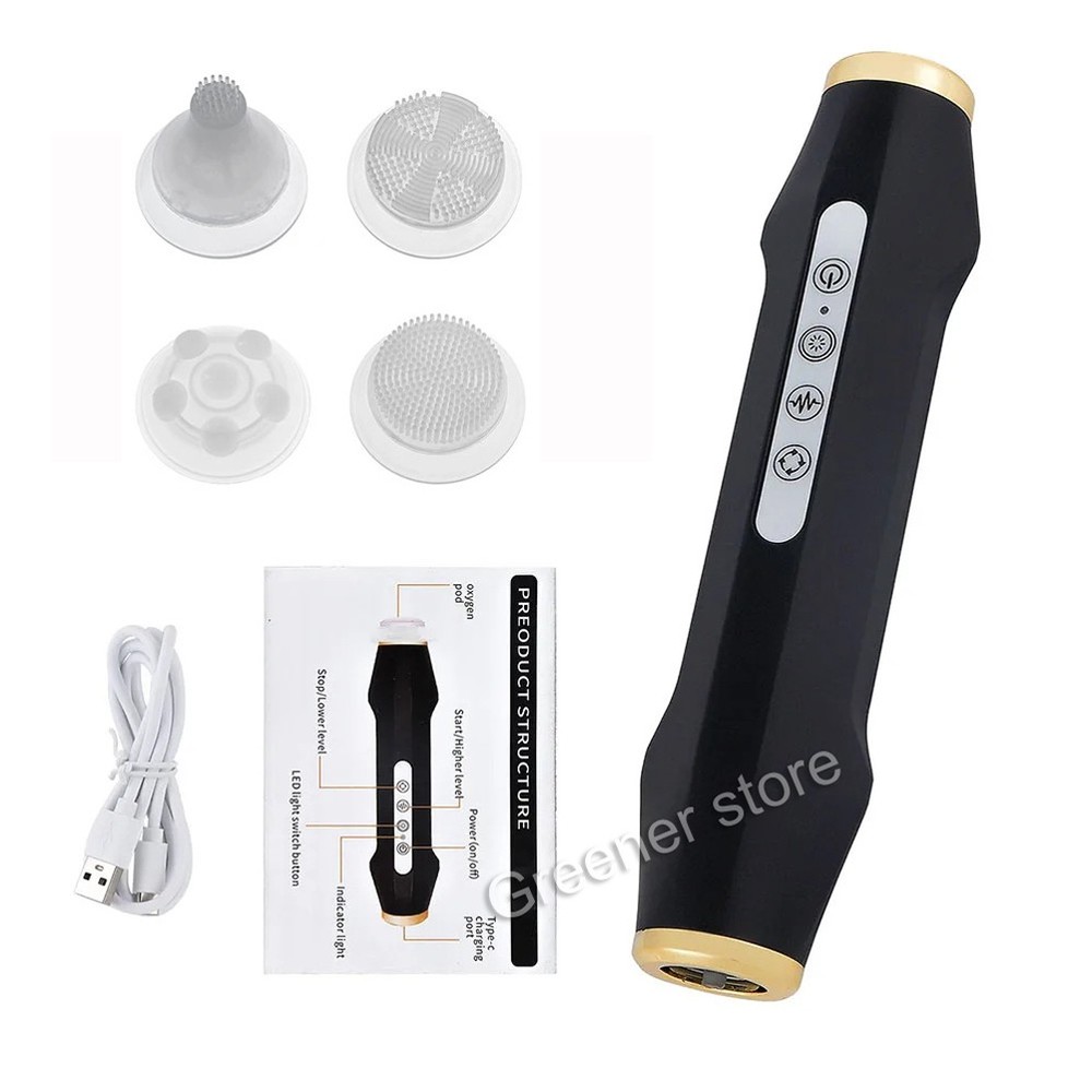 Facial SPA CO2 Bubble Oxygen Beauty Machine Gel Illumination Exfoliate Pods