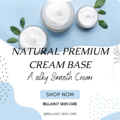 16 OZ -NATURAL PREMIUM CREAM BASE WITH JOJOBA, SHEA BUTTER HA SQUALANE VITAMIN E