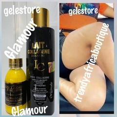 2pcs. Lait Collagene Extrafort pure collagen anti stretch body lotion & Serum👌