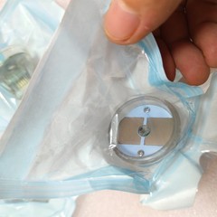 Insulated 25/64 Pins Gold Micro Needle Cartridge Tip Rubber Tube For RF Machine