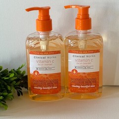 2 Pack Clinical Works Vitamin C Brightens Facial Cleanser Collagen Infuse 8.5 Oz