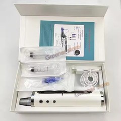 Micro Pen Mesotherapy & 10Pcs 12Pins Replacement Needle Cartridges Tip Face Care
