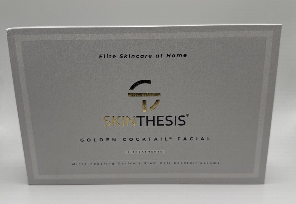 SKINTHESIS Golden Cocktail Facial ~ Micro-Needling Device + 8 Stem Cell Serums