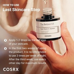COSRX Retinol 0.5% Anti-aging Serum Retinoid Treatment for Face & Neck