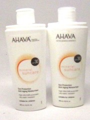 AHAVA Mineral Suncare Sun Protection Anti-Aging Moisturizer SPF30 8.5 oz. 2PCS