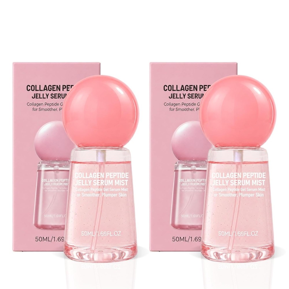 Collagen Peptides Jelly Serum Mist, 2 Pack Hydrating Face Mist, Sprayable Hydrog