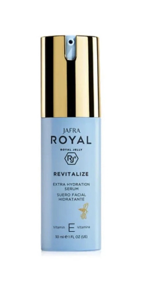 Jafra Royal Jelly Revitalize Extra Hyration Serum Vitamin E 1.7 Fl Oz Big