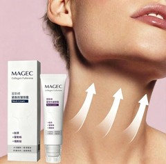 Fullerene Collagen Magec Neck Cream Firming Tightening with Roller