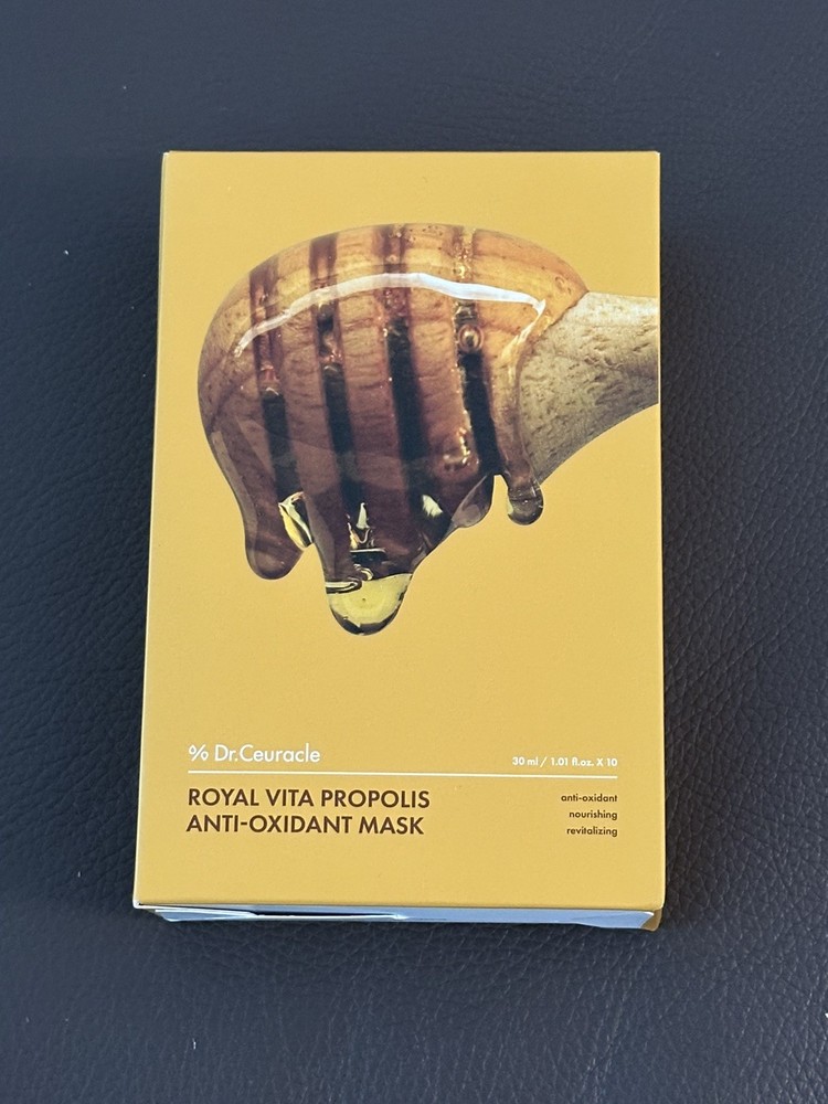 DR. CEURACLE VITA PROPOLIS ANTIOXIDANT MASK 10 Sheets – Authentic & U.S. Seller