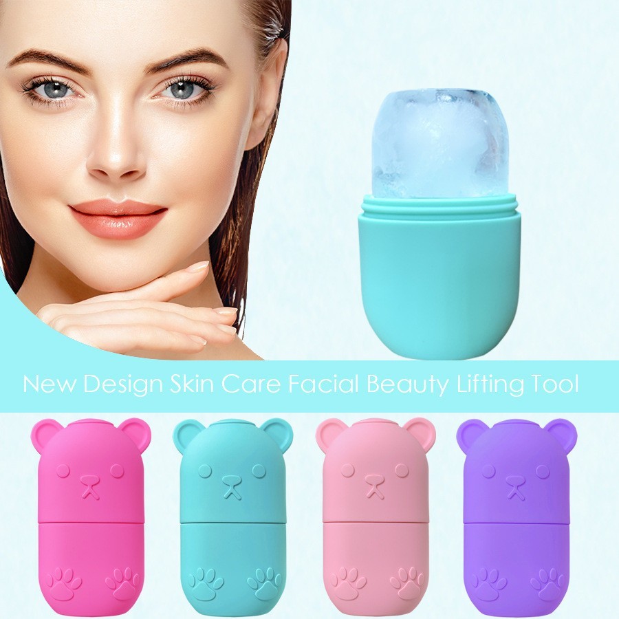 Silicone Ice Face Roller for Face Skin Care, Facial Icing Tool, Reusable Beauty