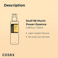 3 UNITS of COSRX Snail Mucin 96% Power Repairing Essence 3.38 oz Hydrating Serum