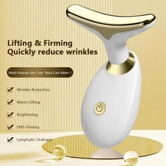 Neck Face Lifting Massager Skin Tighten Device LED Anti Wrinkle Double Chin US