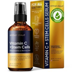 Vitamin C Face Serum Stem Cells Hyaluronic Acid Aloe Vera Vitamin E Anti Aging