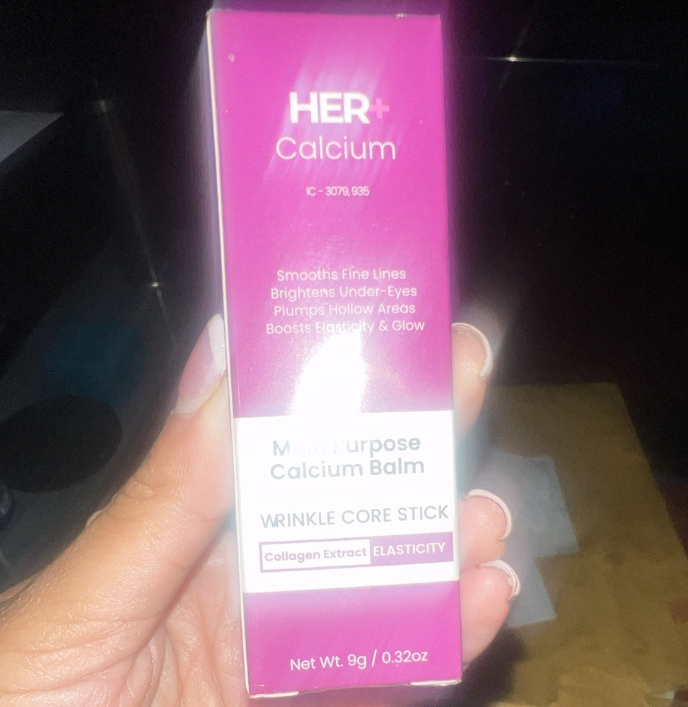 HER+ Calcium Wrinkle Core Balm Stick Under-Eyes Collagen 0.32 oz