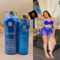 2pc. Lait snaptchat Diamond blue Glutathion & Collagen lotion & Shower Gel Wash