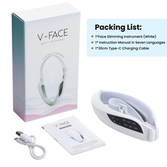 Electric V Face Lifting Device Photon Therapy Double Chin Remove Facial Massager