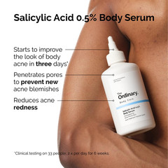 The Ordinary Salicylic Acid 0.5% Body Serum, Exfoliating Treatment for Acne-Pron