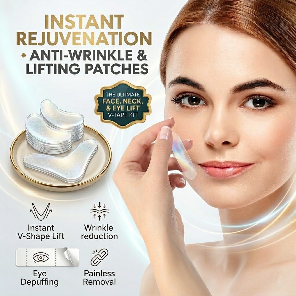 80Pcs Anti Wrinkle Patches Instant Face Neck Eye Lift Face Lift V Tapes Tape