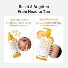 Kojic Acid & Turmeric Body Peel Shot for Brightening & Exfoliating 9.46 Fl.Oz