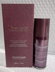 VINE VERA RESVERATROL PINOT NOIR LONGEVITY SERUM 30ml/1fl.oz. BRAND NEW