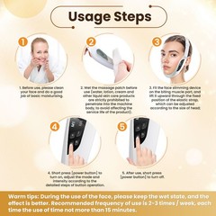 Electric V Face Lifting Device Photon Therapy Double Chin Remove Facial Massager