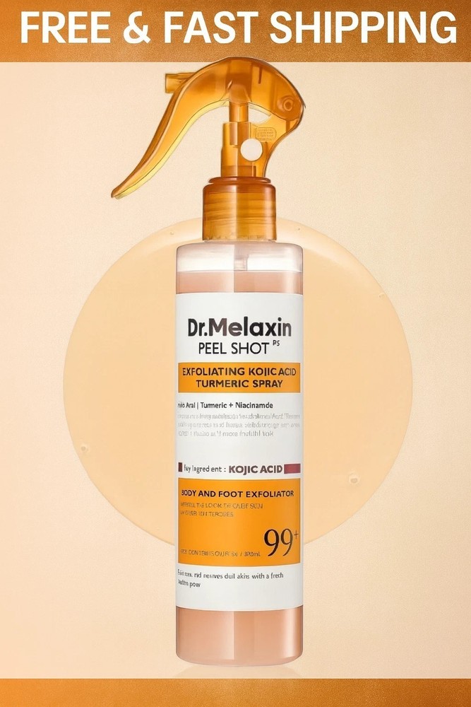 Dr. Melaxin Peel Shot Exfoliant Kojic Acid Turmeric Spray 200ml NEW