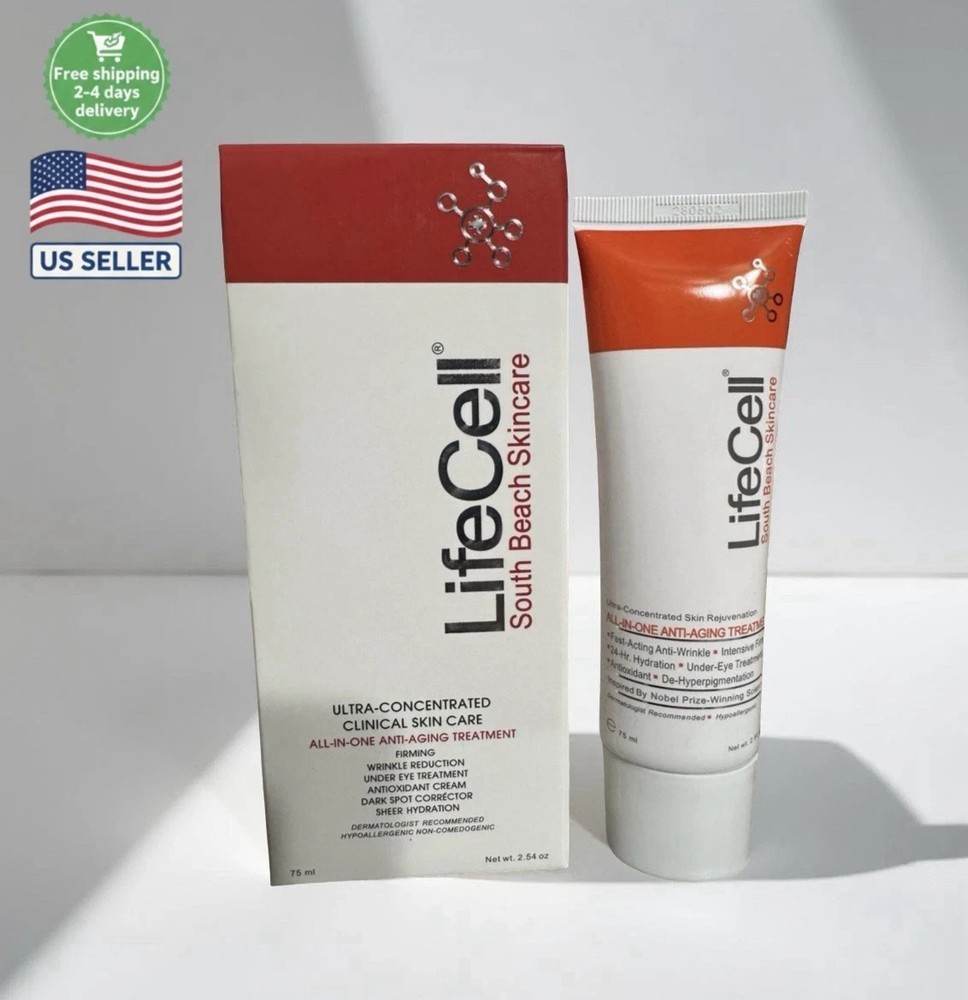 Live-Cell South Beach Skincare All In One Anti-Aging Treatment – 2.54 oz