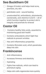All Natural Anti-aging Castor Oil Frankincense Facial Serum W/Sea Buckthorn